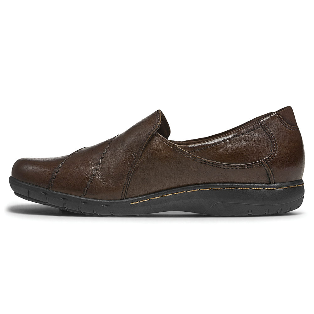 Rockport Slip-Ons Dame Mørke Brune - Cobb Hill Paulette - WSIP52043